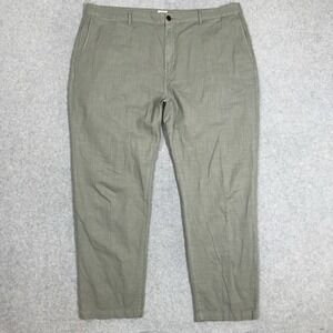 Flint & Tinder Linen Blend Pants Mens 44x31 Green Straight Leg Fit Lightweight